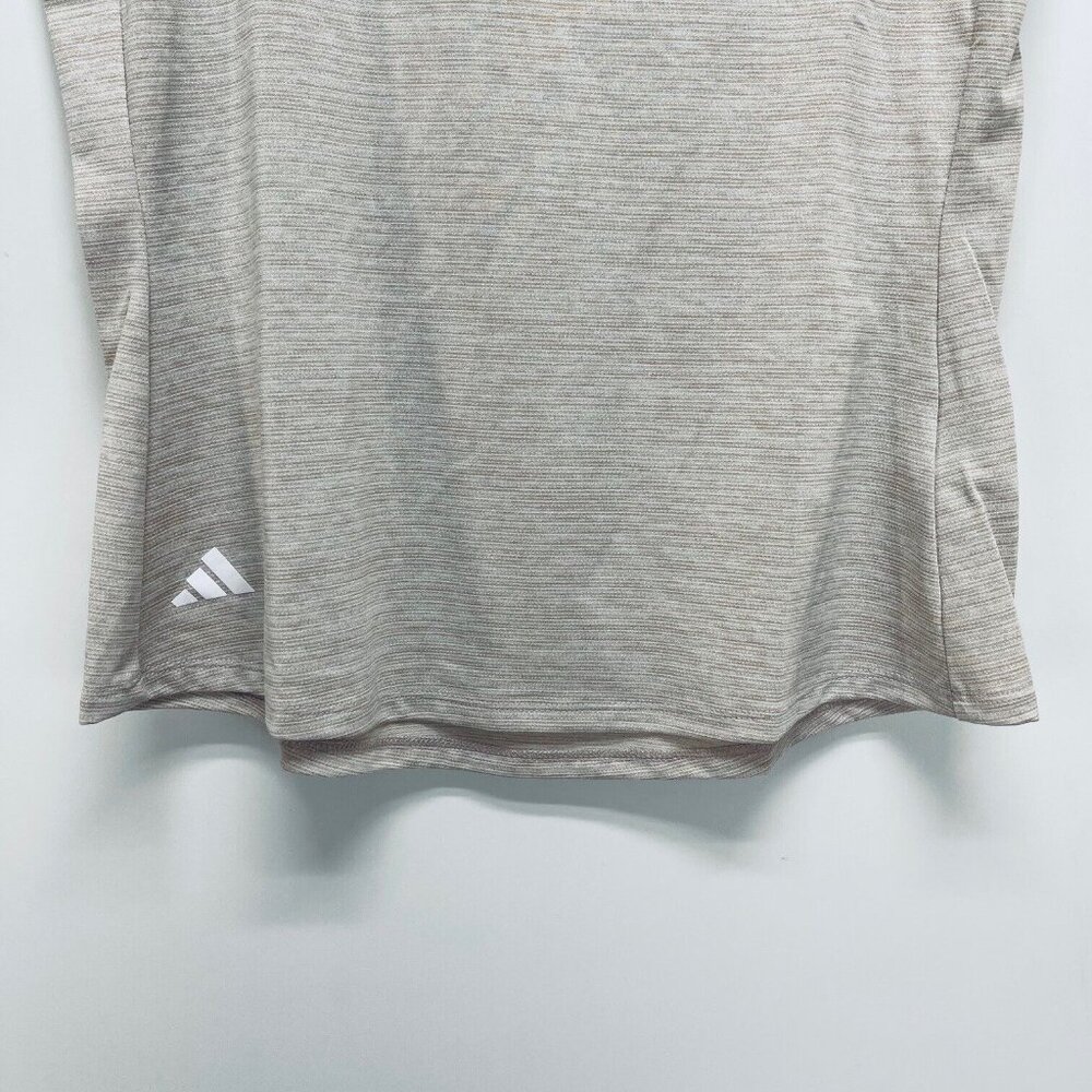 Adidas Golf Shirt Size S Women’s Heathered Essentials Mock Neck Brown NWT - Picture 7 of 12